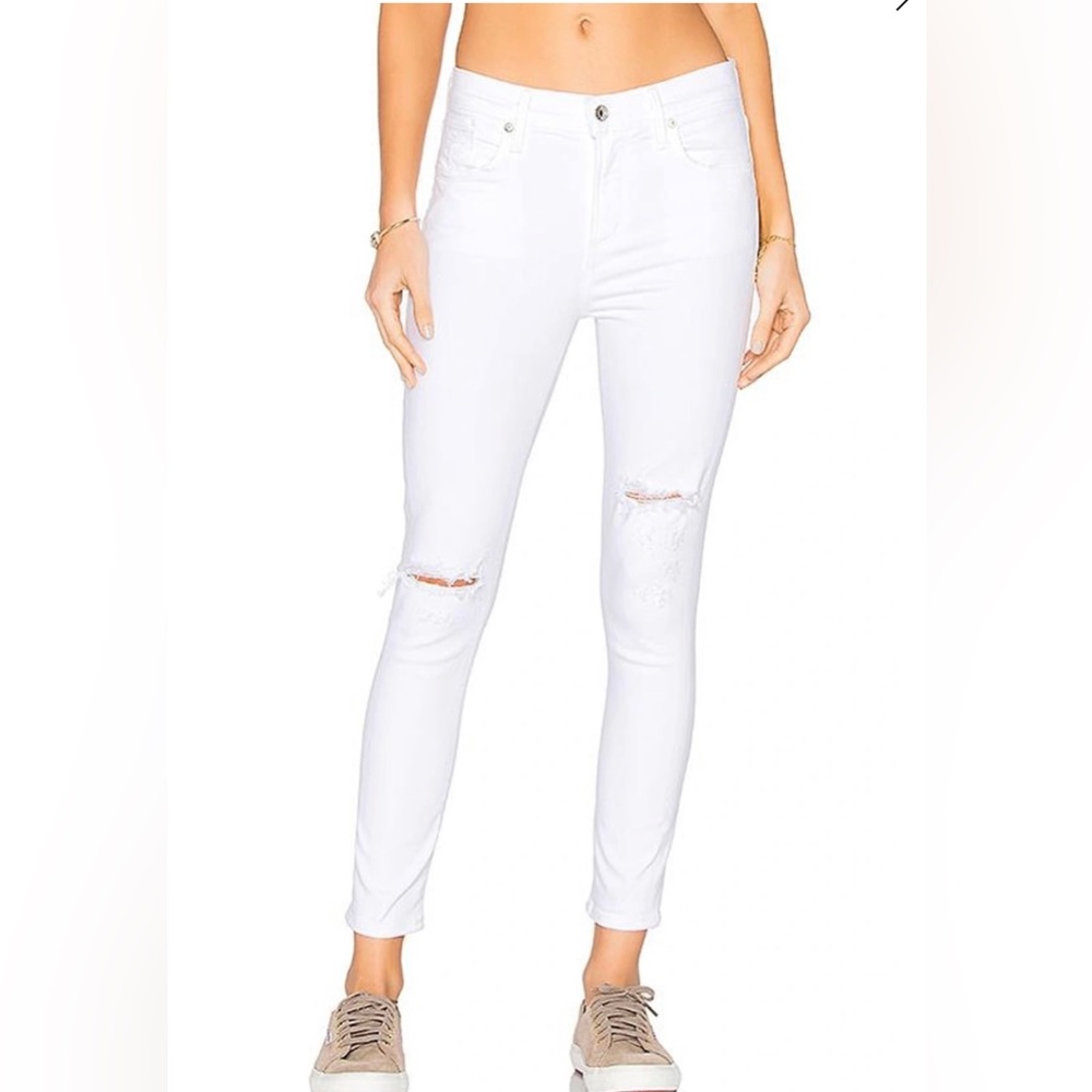 Agolde Sophie crop in shoreline descontruct 24